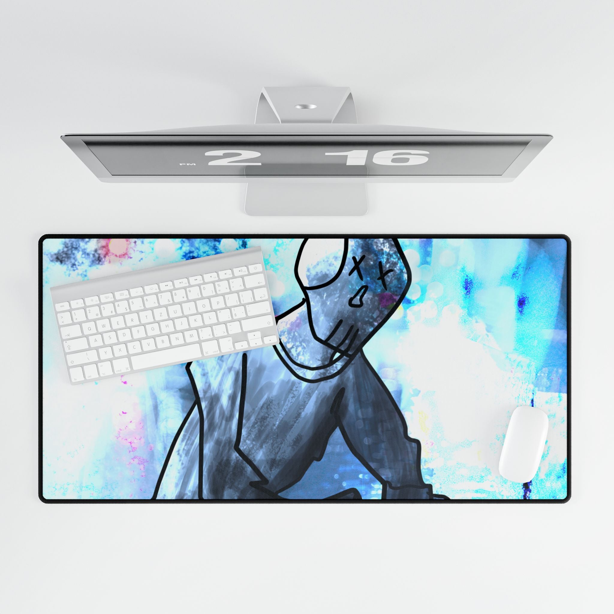 Robot Man Desk Mat - Futuristic Android Mouse Pad