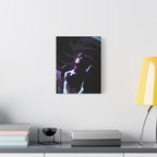 Skybound Canvas Wall Art - Surreal Angel Figure in the Clouds
