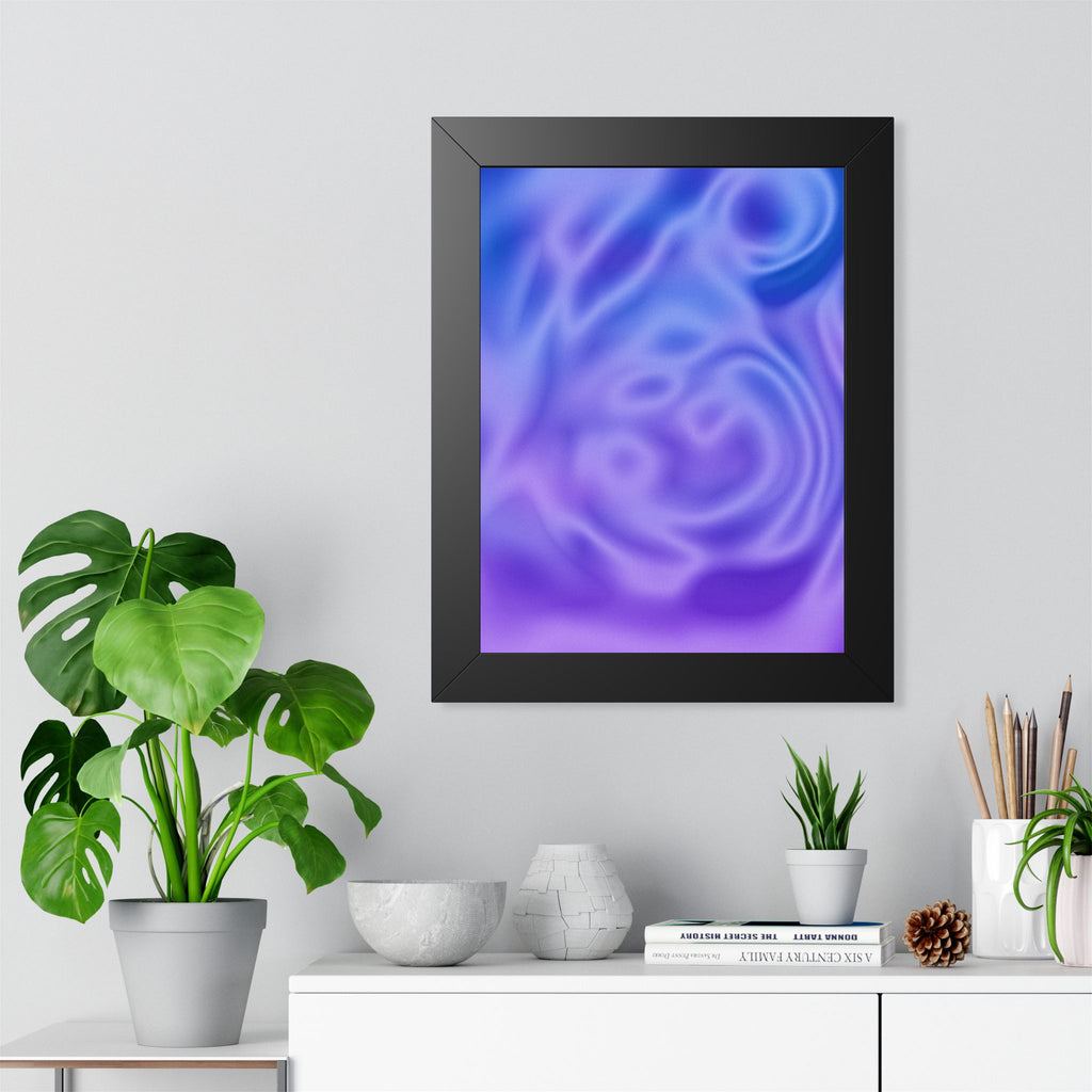Liquid Metal Mist Pink Poster - Abstract Fluid Art Print