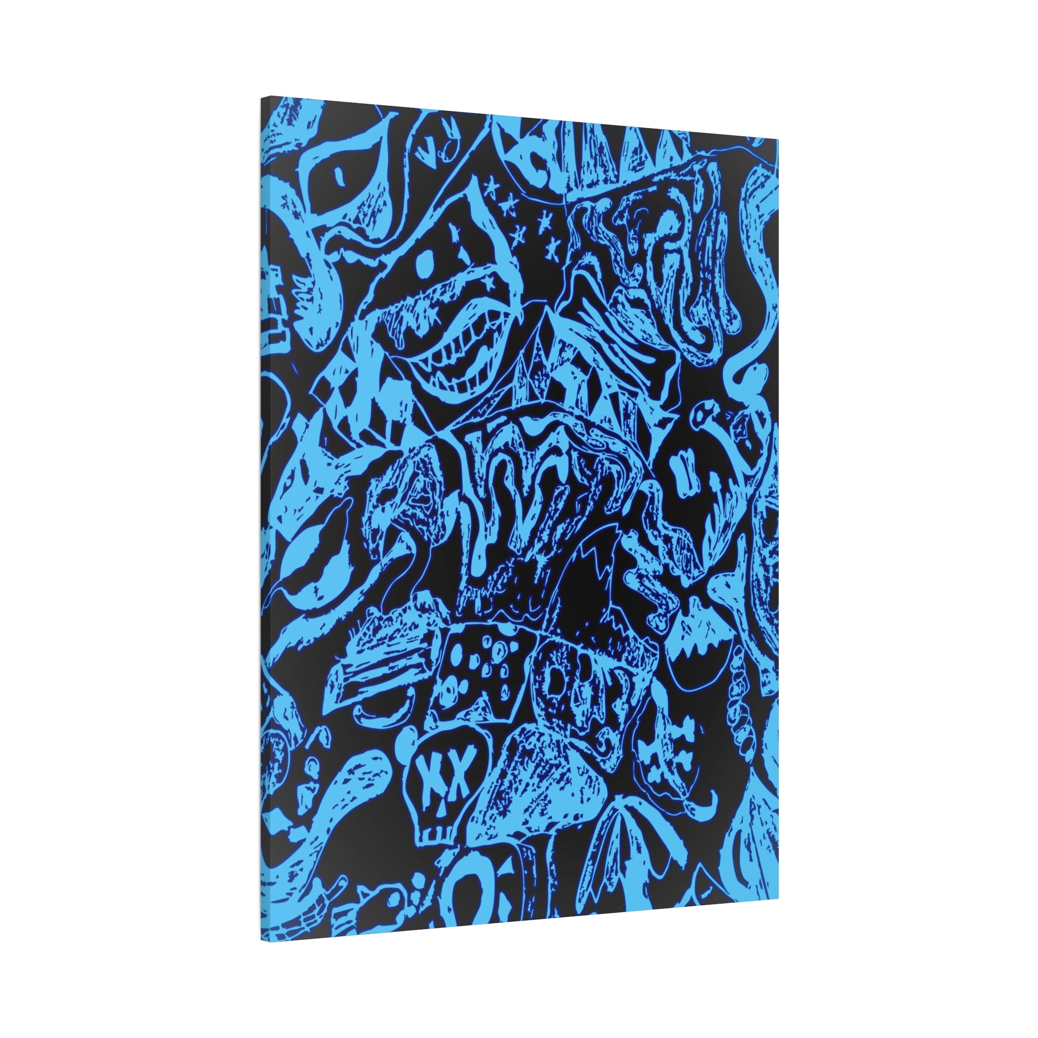 Doodles of a Lost Mind Canvas Art - Psychedelic Abstract Mindscape