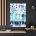 Memory Chamber Canvas Wall Art - Futuristic Sci-Fi Interior Decor