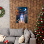 Space Lizards Poster - Lizard Ufo Art Print