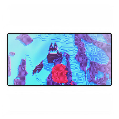 Retro Ice Cave Desk Mat - Glacial Frozen World Mouse Pad