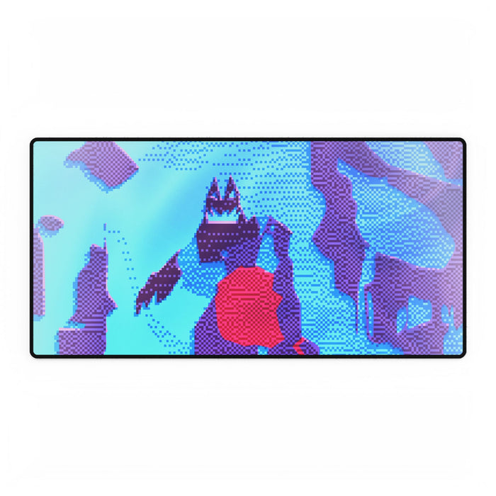 Retro Ice Cave Desk Mat - Glacial Frozen World Mouse Pad