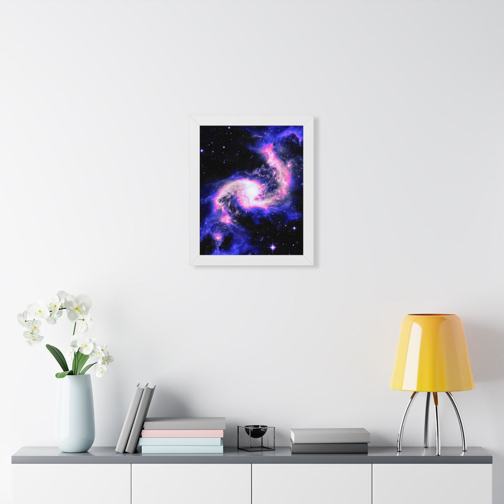 Star Formation Framed Vertical Poster - Stunning Galaxy Art for Home Decor