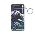 CRT Lion Retro Wave Keychain - Synthwave Acrylic Charm