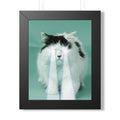 Laser Cat Framed Poster - Funny Sci-Fi Space Feline Wall Art