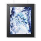 Blue Sky Dragon Framed Poster - Celestial Fantasy Wall Art