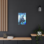 Robot Man Canvas Wall Art - Cyberpunk Android Dystopian Decor