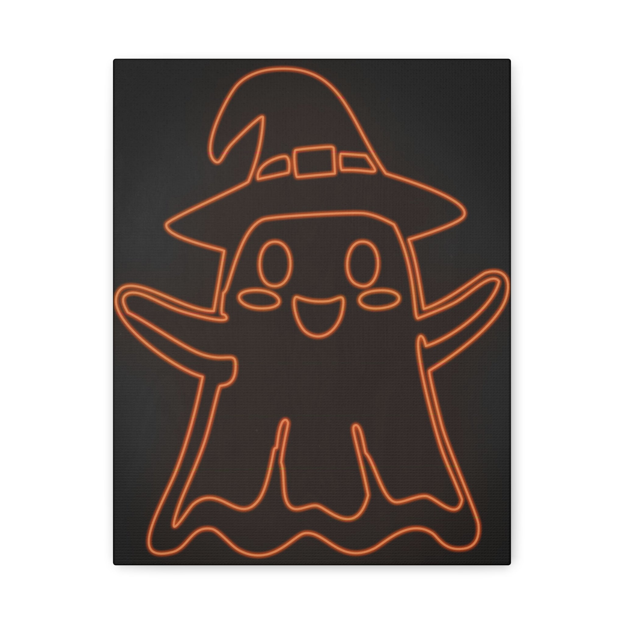 Cute Ghost Canvas Wall Art - Halloween Kids Room Decor