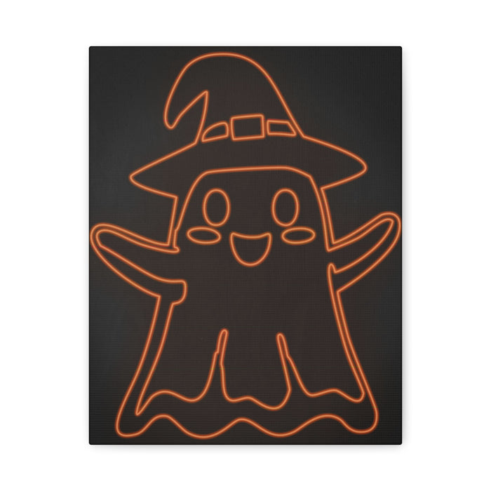 Cute Ghost Canvas Wall Art - Halloween Kids Room Decor