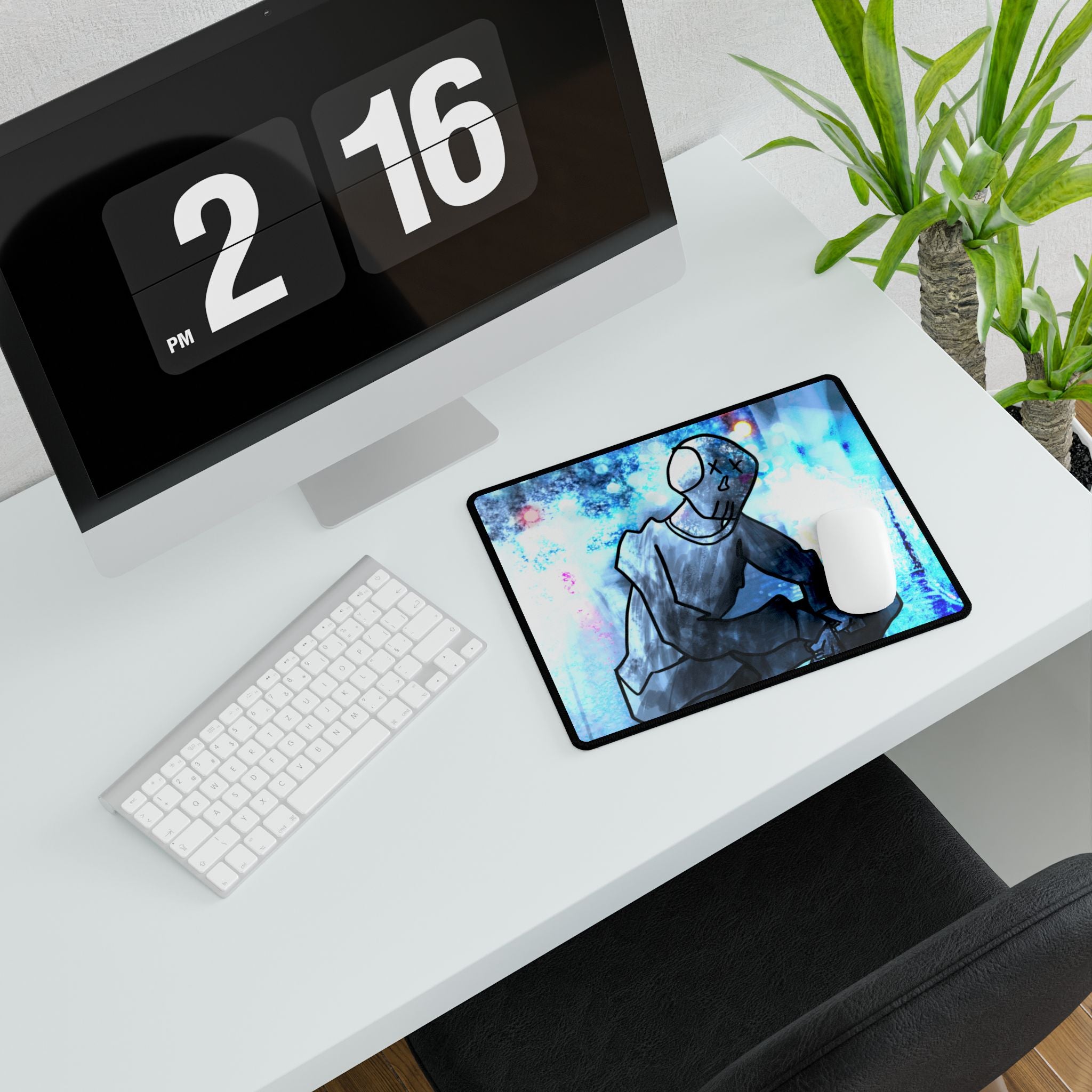 Robot Man Desk Mat - Futuristic Android Mouse Pad