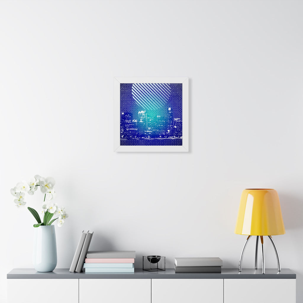 Chicago Cityscape Framed Poster - Skyline Wall Art