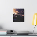 Baby Winged Dragon Canvas Wall Art - Fantasy Creature Decor
