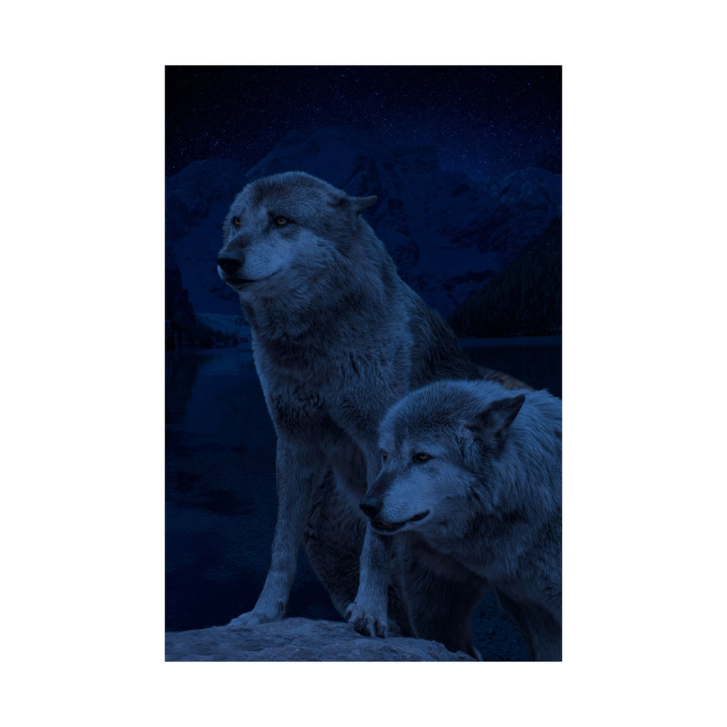 Wolf Pack Matte Vertical Posters - Stunning Wildlife Art for Nature Lovers - Perfect for Home & Office Decor
