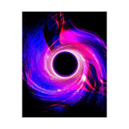 Purple Pink Wormhole Poster - Special Edition Cosmic Vortex Art