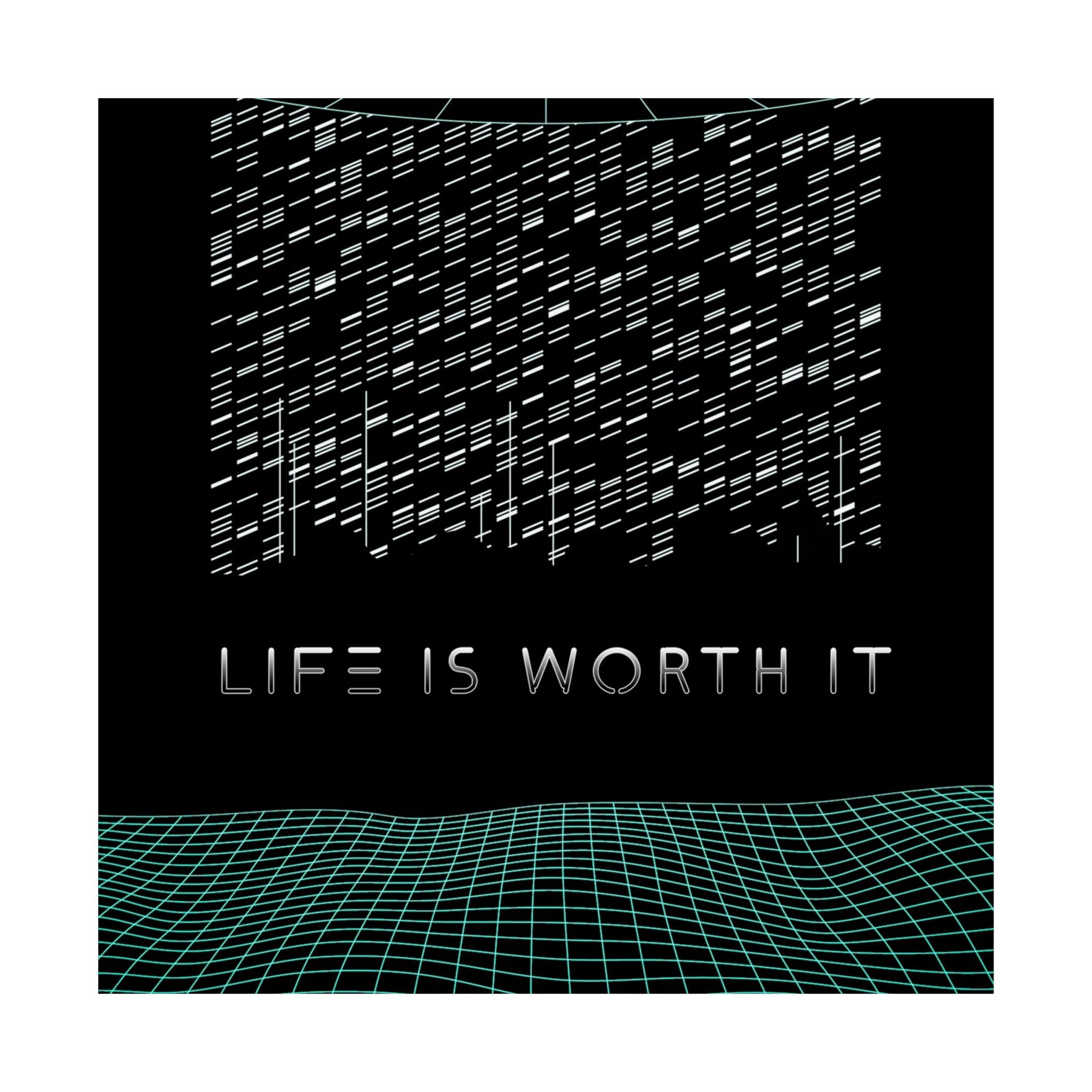 Life Is Worth It Poster - Modern Symbolic Art Print
