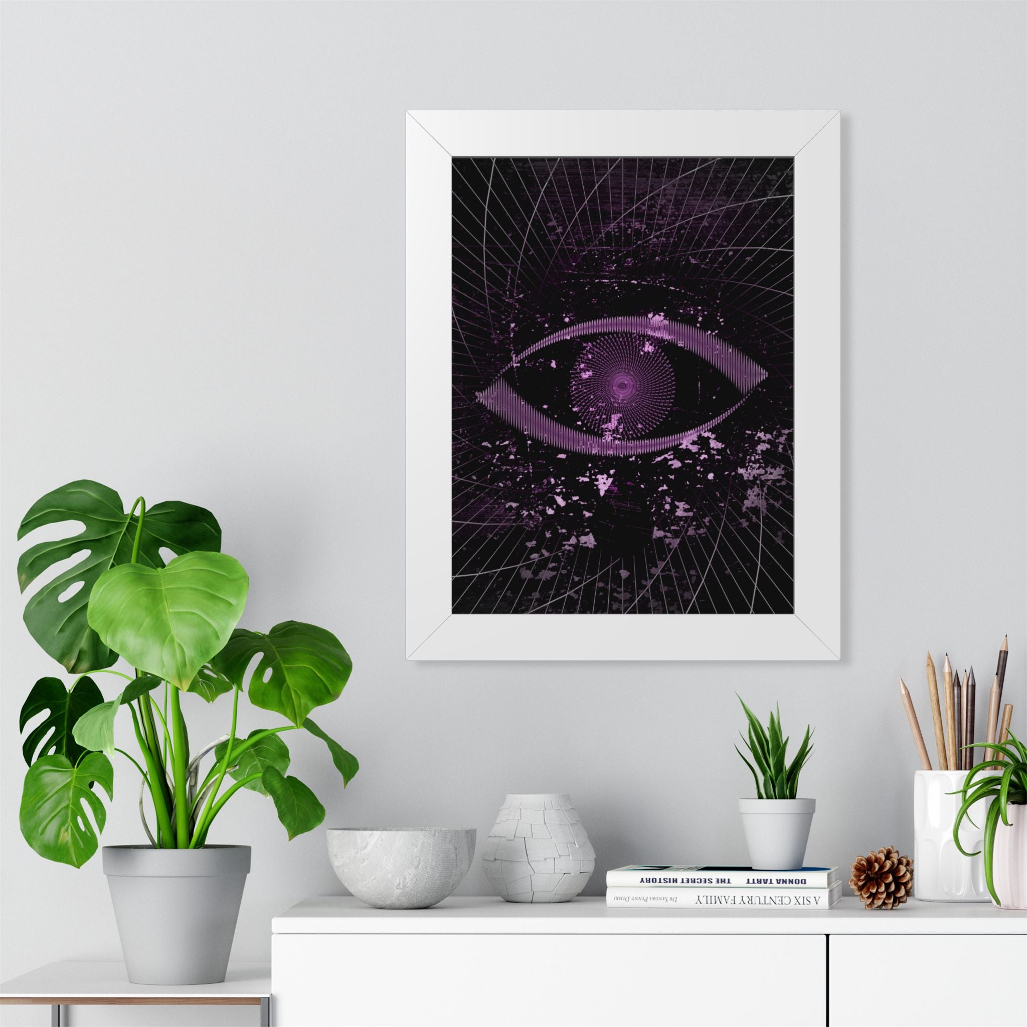 Eye of the Lost Framed Poster - Surreal Third-Eye Wall Art