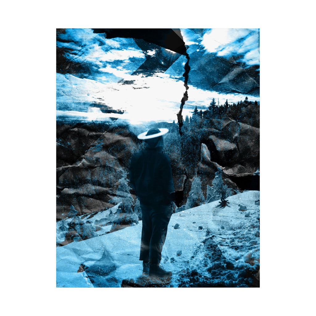 Winter Aurora Light - Torn Appart Matte Poster Print