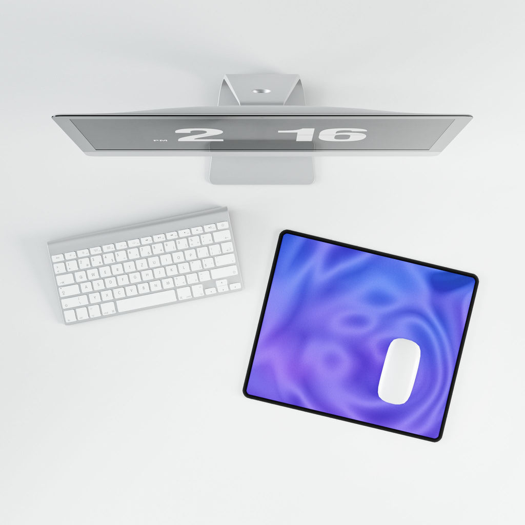 Liquid Metal Mist Pink Desk Mat - Fluid Abstract Mouse Pad