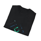 Abstract Techno Blue Rave Shirt - Cyberpunk Graphic Tee