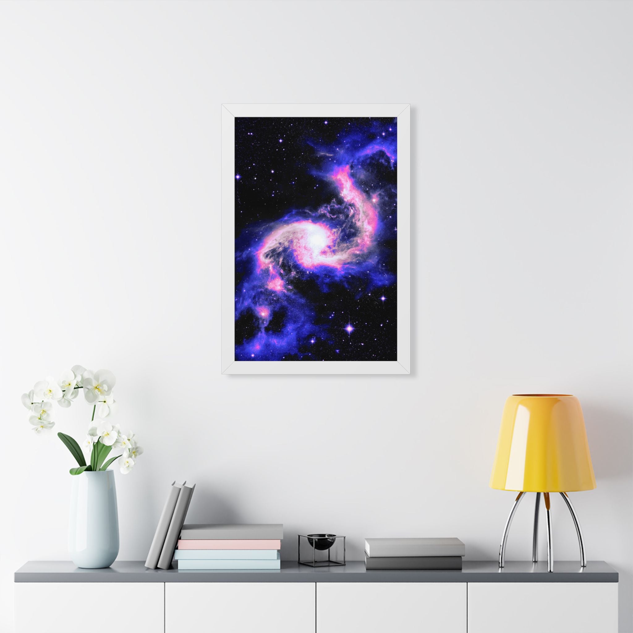 Star Formation Framed Vertical Poster - Stunning Galaxy Art for Home Decor