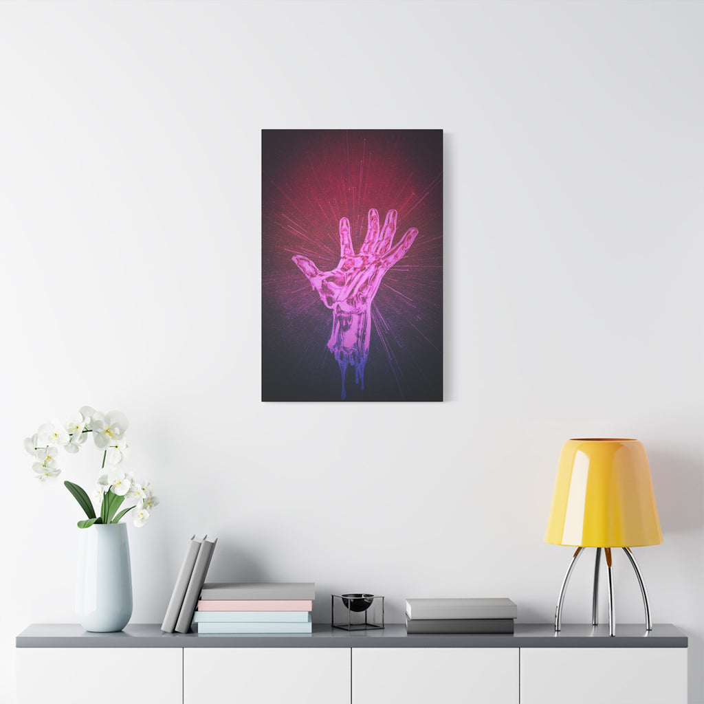 Hand of the Stars Canvas Wall Art - Celestial Cosmic Fantasy Decor