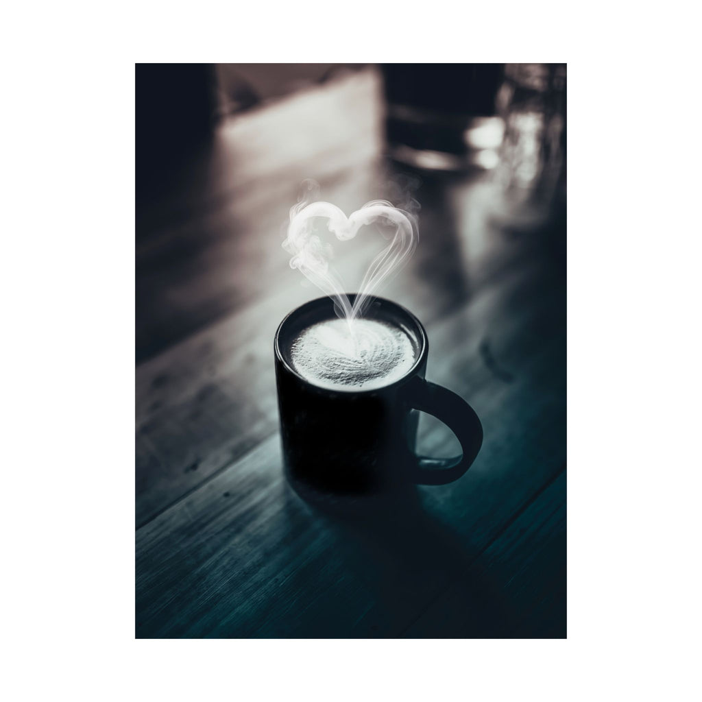 Coffee Love Poster Print - Cozy Cafe Aesthetic Art