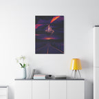 Abandoned City Canvas Wall Art - Sci-Fi Desert Ruins Decor