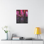 Japanese City Punk FX.3 Canvas Wall Art - Cyberpunk Tokyo Street Decor