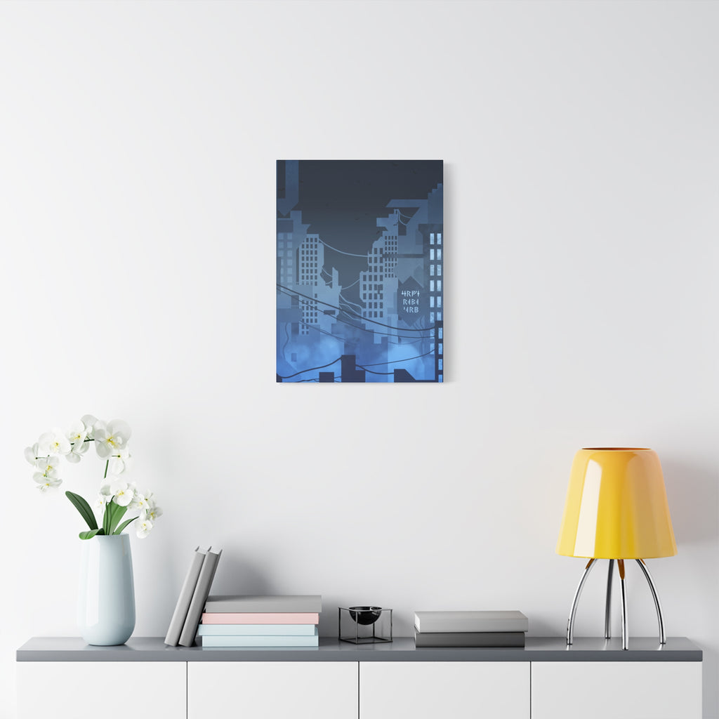 City Lights Nightscape Canvas Wall Art - Luminous Skyline Decor