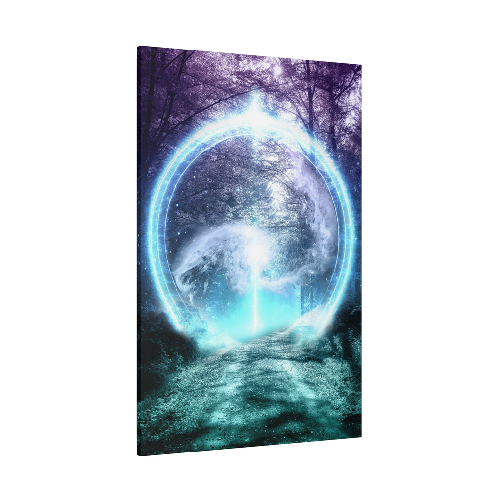 Lost Forest Magic Portal Canvas Wall Art - Mystical Fantasy Forest Decor