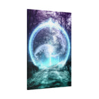 Lost Forest Magic Portal Canvas Wall Art - Mystical Fantasy Forest Decor