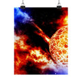 Solar Blast Poster - Cosmic Nebula Space Art Print