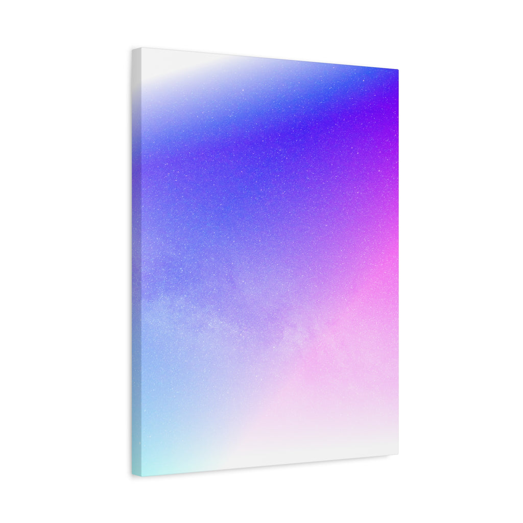 Starfield Space Galaxy Canvas Wall Art - Cosmic Purple Decor