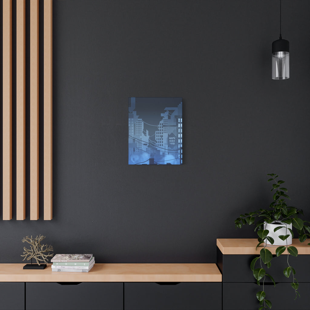 City Lights Nightscape Canvas Wall Art - Luminous Skyline Decor