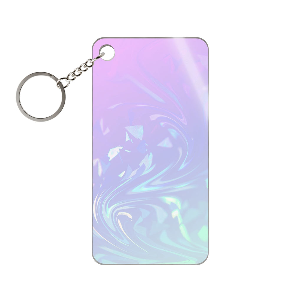 Trippy Holographic Acrylic Charm Keychain