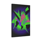 90s Paranoia Canvas Wall Art - Grunge Glitch Trippy Decor