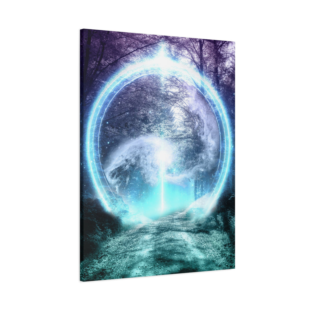Lost Forest Magic Portal Canvas Wall Art - Mystical Fantasy Forest Decor