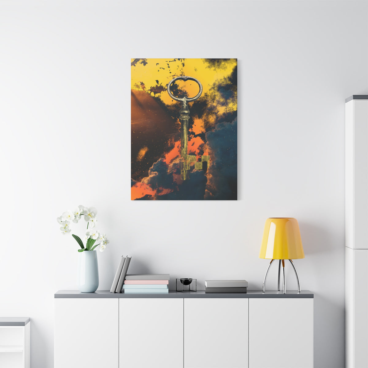 Key To The Kingdom Canvas Wall Art - Fantasy Mysterious Decor