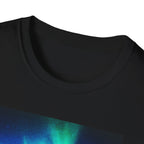 Starry Mountain Sky Graphic Tee - Aurora Borealis Shirt