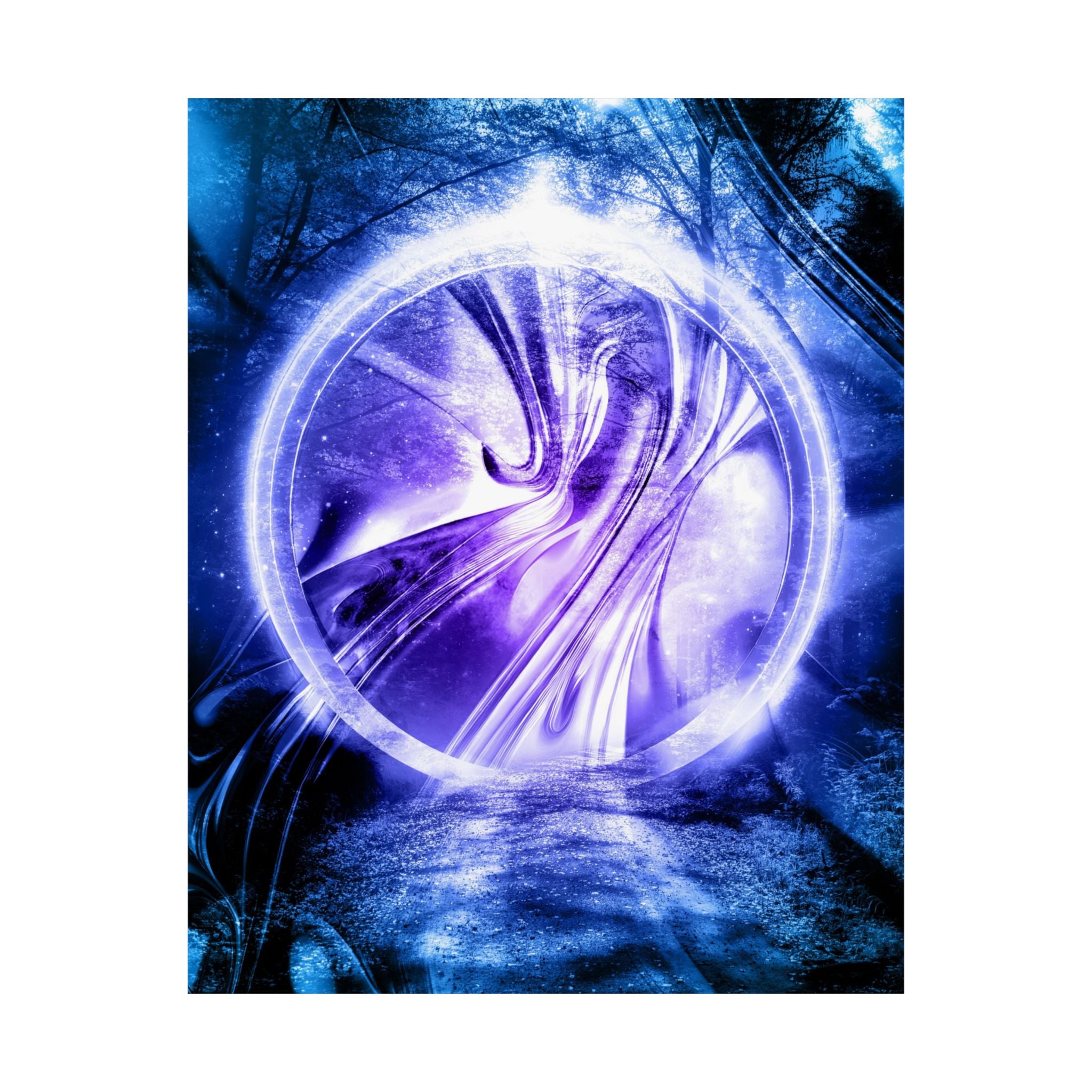 Lost Forest Magic Portal Poster - Special Edition Fantasy Art Print