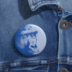 Educated Gorilla Pin - Reading Book Art Button