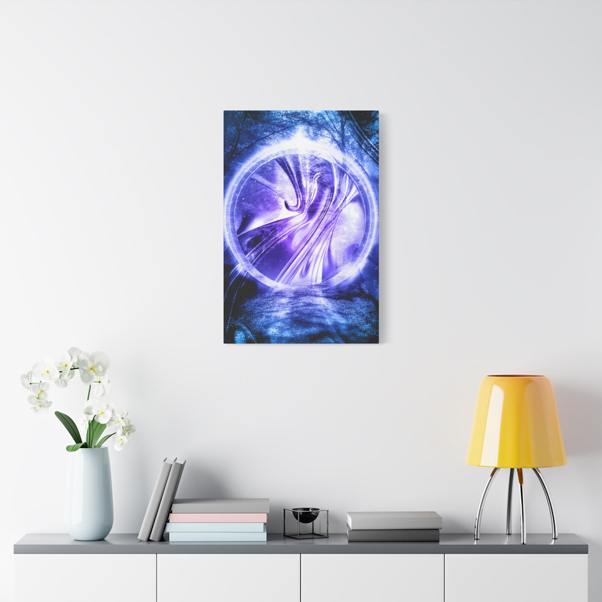 Lost Forest Magic Portal Canvas Art - Enchanted Mystical Woodland Decor