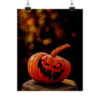 Spooky Pumpkin Nightmare Halloween Vertical Art Prints Seasonal Wall Decor
