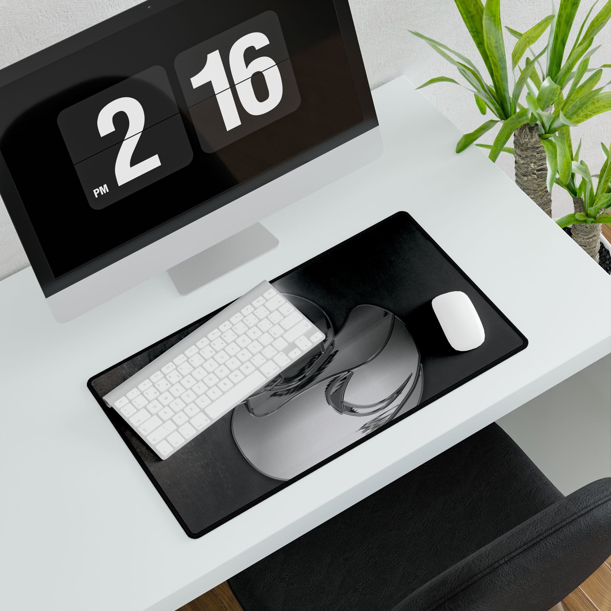 Liquid Chrome Rubber Duck Desk Mat - Hyper Sonic Mouse Pad
