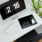 Cyberpunk Harbor Neon Desk Mat - Neon City Mouse Pad