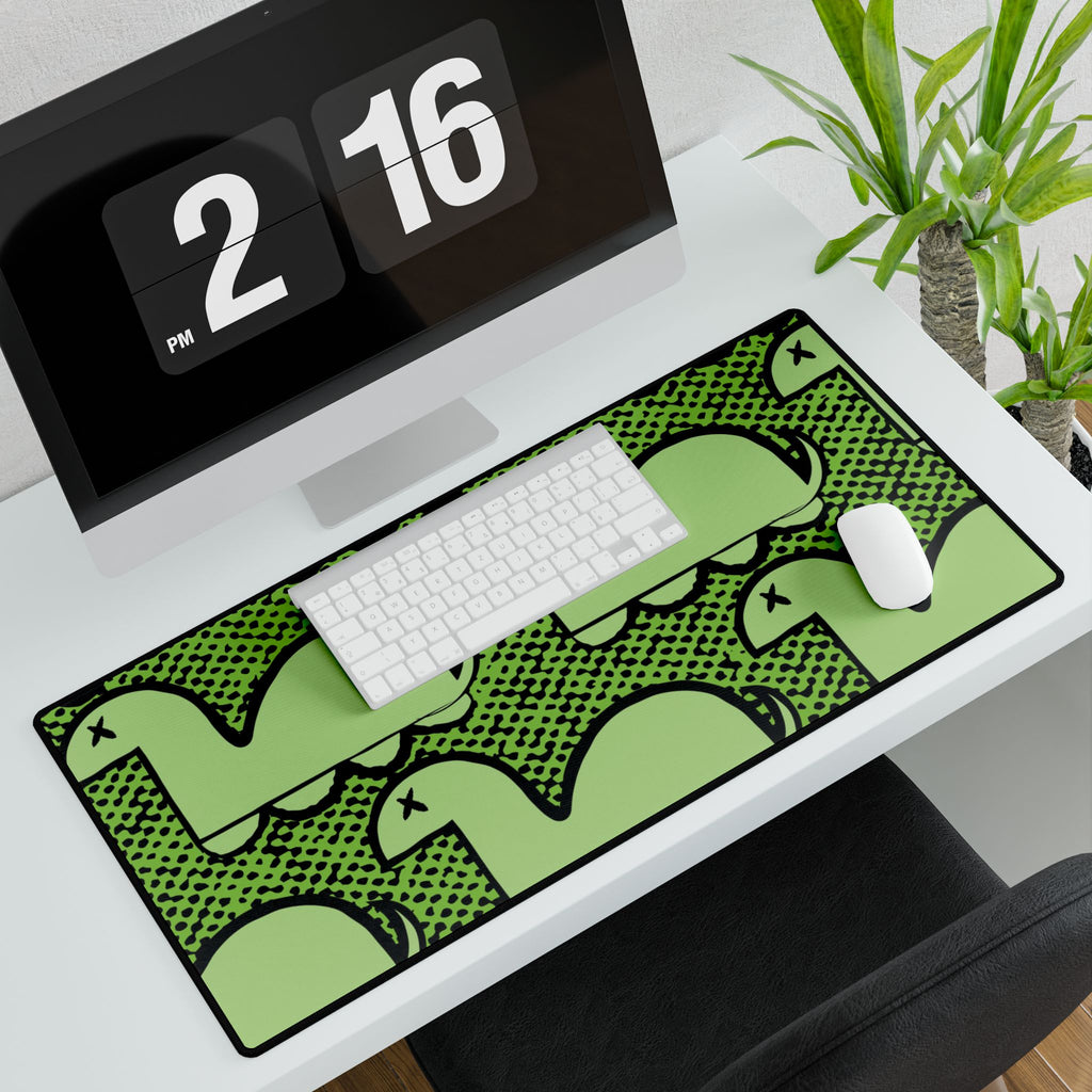 Dino Rampage Desk Mat - Dinosaur City Attack Mouse Pad
