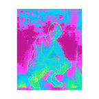 Melted Zone Poster - Surreal Melting Abstract Art Print