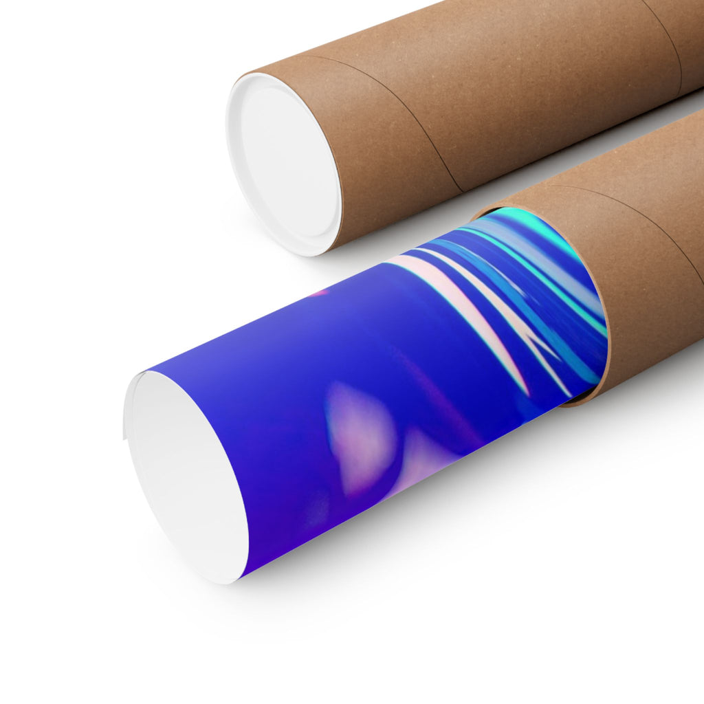 Trippy Holographic Matte Poster Print